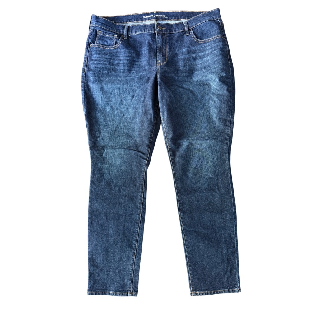 Old Navy Original Women's 16 Short Blue Mid-rise Skinny Jeans | SKU 1139